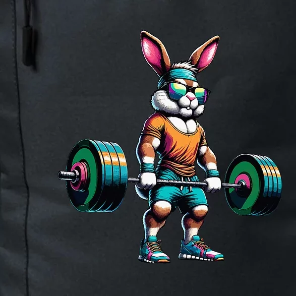 Bodybuilder Easter Bunny Powerlifting Deadlife Gym Lover Daily Commute Backpack