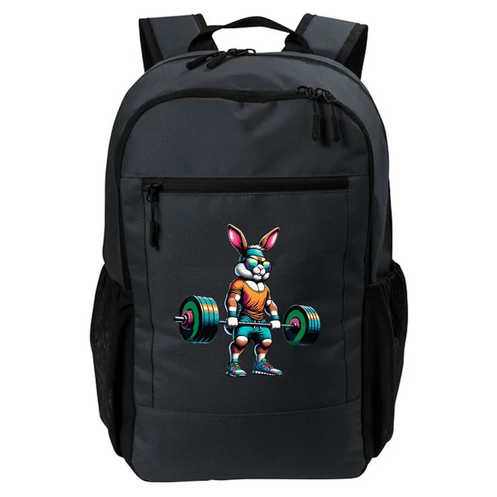 Bodybuilder Easter Bunny Powerlifting Deadlife Gym Lover Daily Commute Backpack