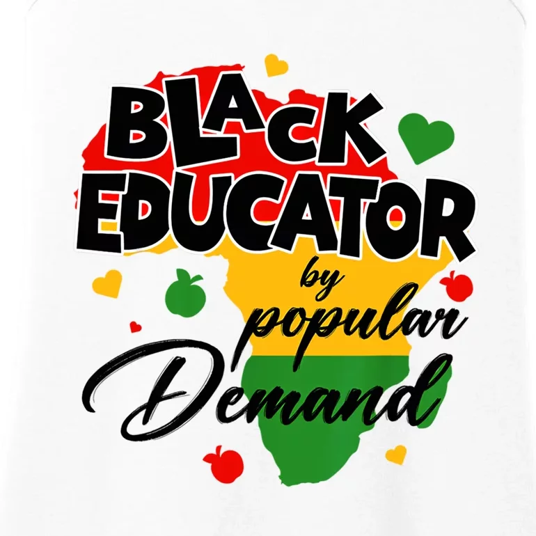 Black Educator By Popular Ded Black History Month Gift Ladies Essential Tank