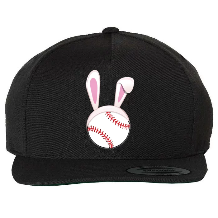 Baseball Easter Bunny Ears Rabbit Spring Holiday Player Gift Wool Snapback Cap