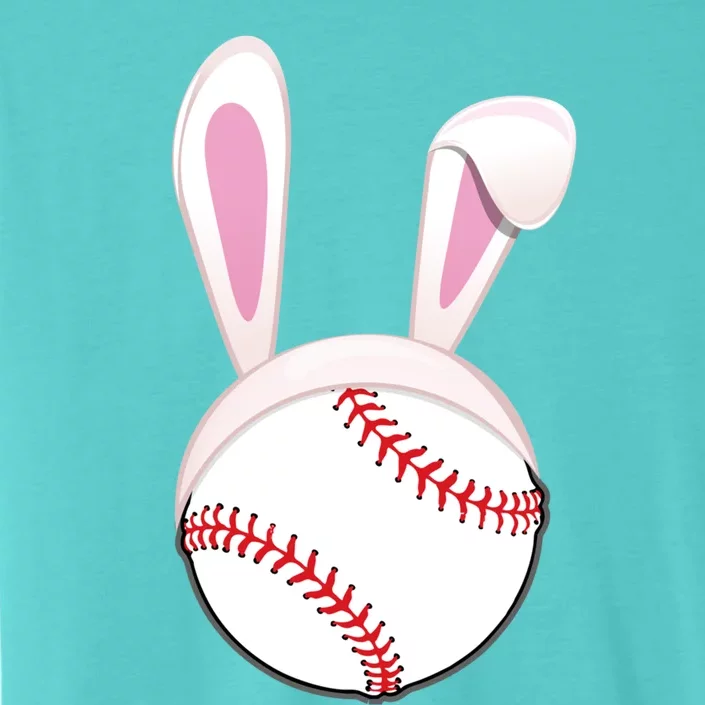 Baseball Easter Bunny Ears Rabbit Spring Holiday Player Gift ChromaSoft Performance T-Shirt