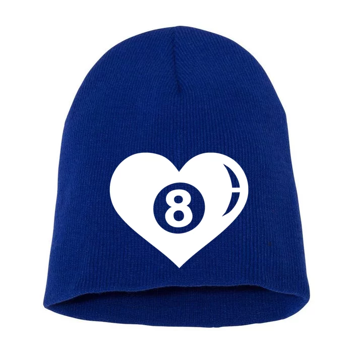 Billiards Eight Ball Gift Short Acrylic Beanie