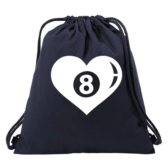 Billiards Eight Ball Gift Drawstring Bag