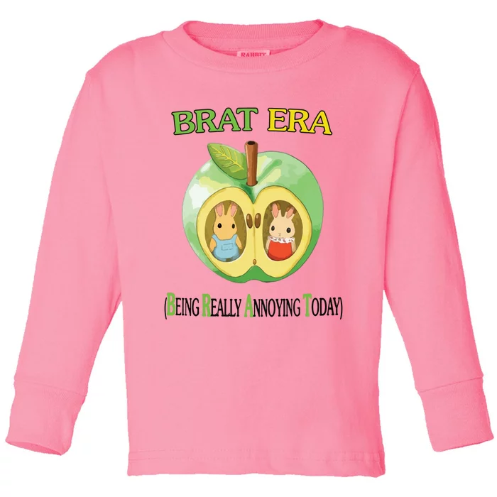 Brat Era Toddler Long Sleeve Shirt