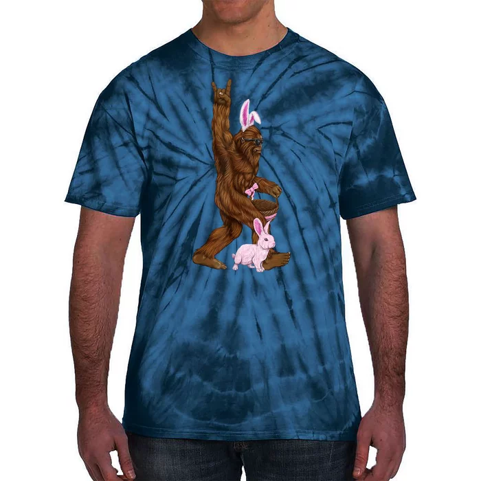 Bigfoot Easter Bunny Cute Tie-Dye T-Shirt