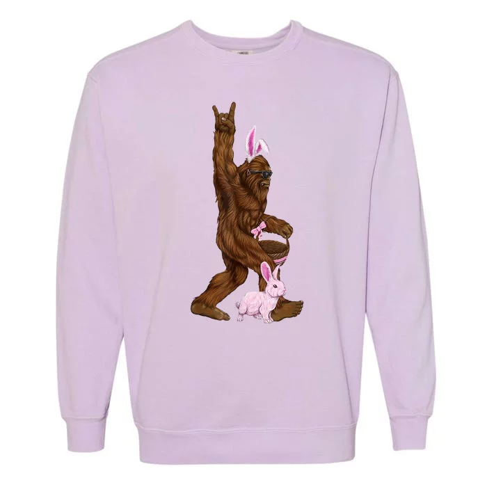 Bigfoot Easter Bunny Cute Garment-Dyed Sweatshirt