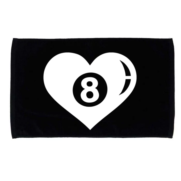 Billiards Eight Ball Gift Microfiber Hand Towel