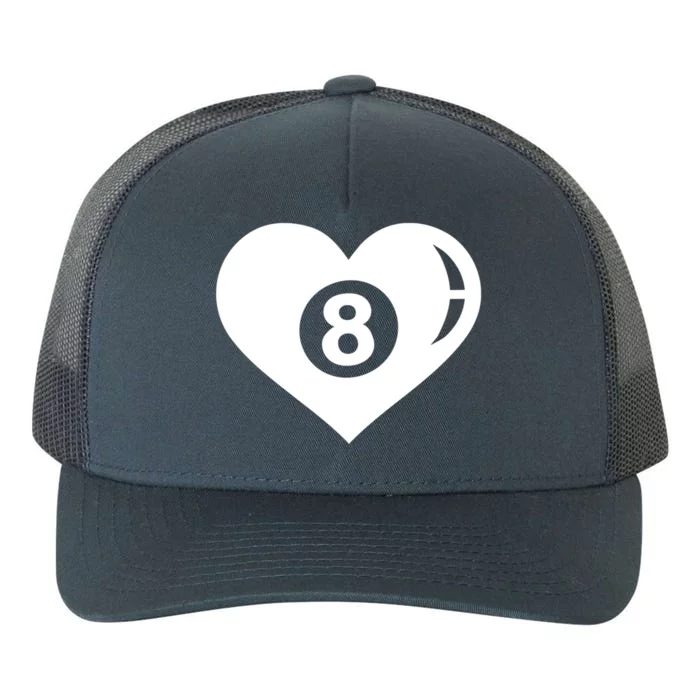 Billiards Eight Ball Gift Yupoong Adult 5-Panel Trucker Hat