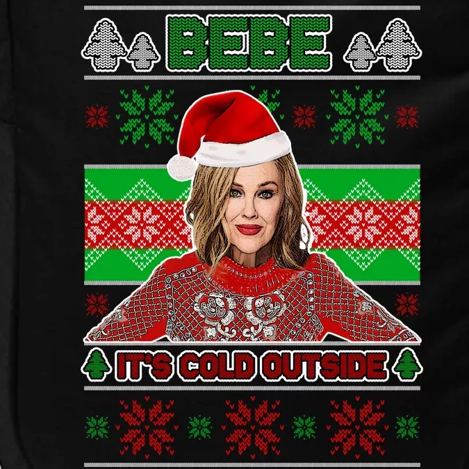 Bebe It's Cold Outside Ugly Christmas Sweater Impact Tech Backpack