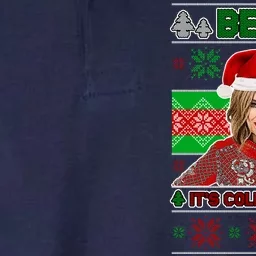 Bebe It's Cold Outside Ugly Christmas Sweater Softstyle Adult Sport Polo