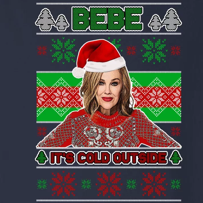 Bebe It's Cold Outside Ugly Christmas Sweater Toddler Long Sleeve Shirt