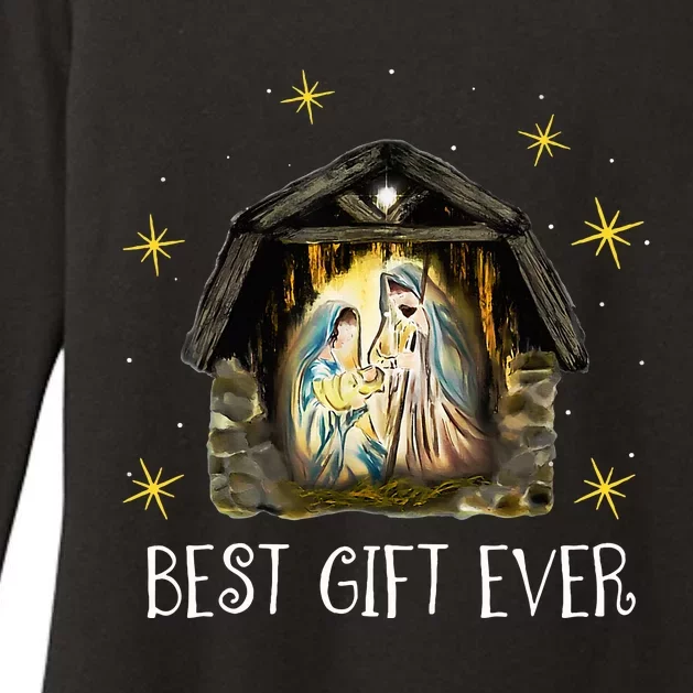 Best Ever Christmas Cool Jesus Nativity Scene Christian Womens CVC Long Sleeve Shirt