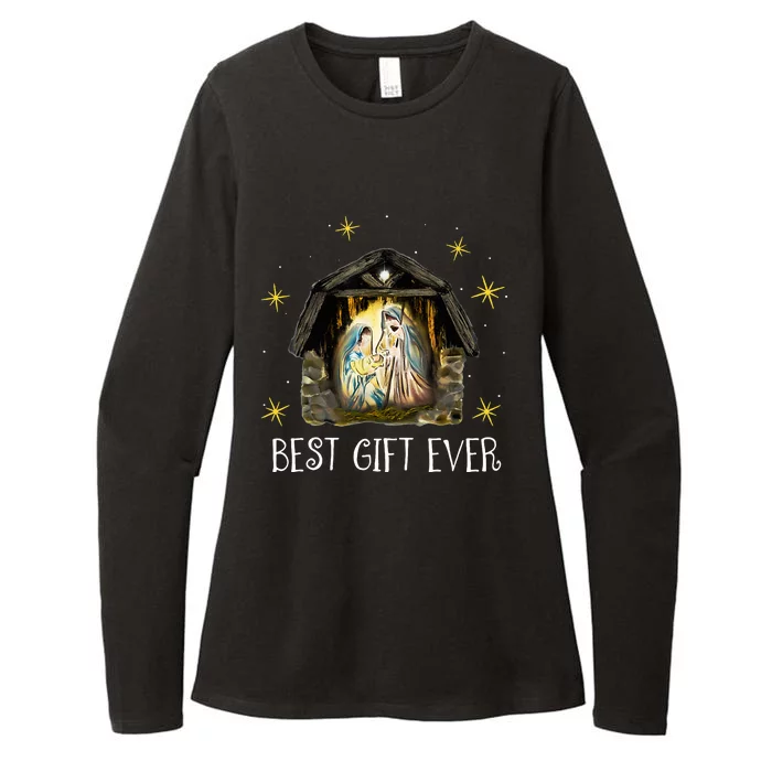 Best Ever Christmas Cool Jesus Nativity Scene Christian Womens CVC Long Sleeve Shirt