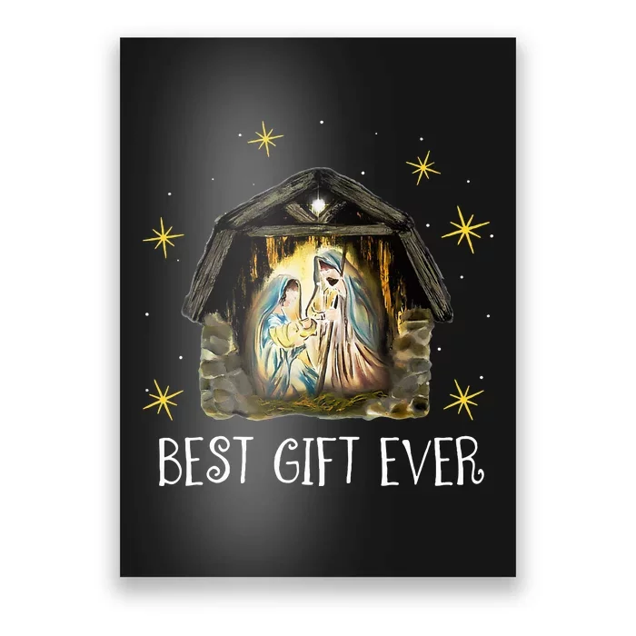 Best Ever Christmas Cool Jesus Nativity Scene Christian Poster