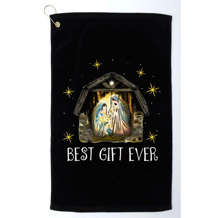 Best Ever Christmas Cool Jesus Nativity Scene Christian Platinum Collection Golf Towel