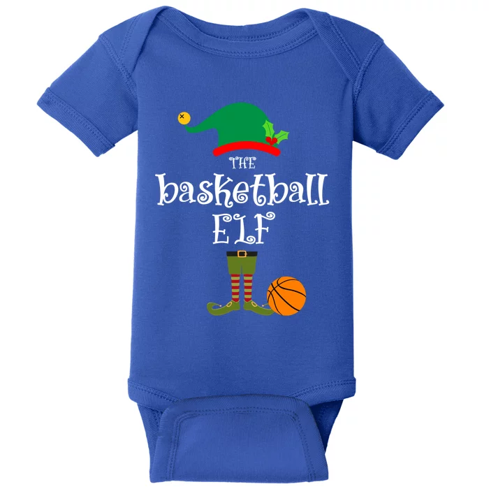 Basketball Elf Christmas Sport Holidays Great Gift Baby Bodysuit