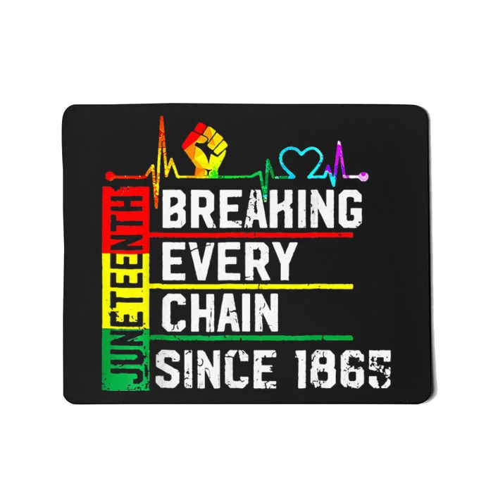 Breaking Every Chain Since 1865 Juneteenth Black History Mousepad