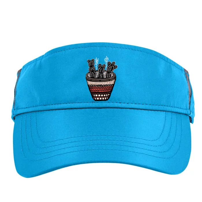 Bunny Ear Cacti Art Adult Drive Performance Visor