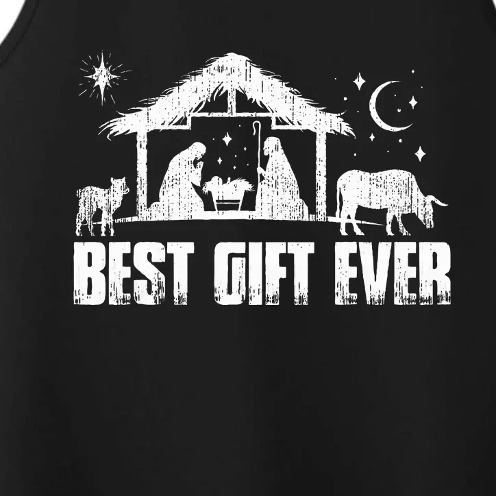 Best Ever Christmas Jesus Nativity Scene Christian Performance Tank