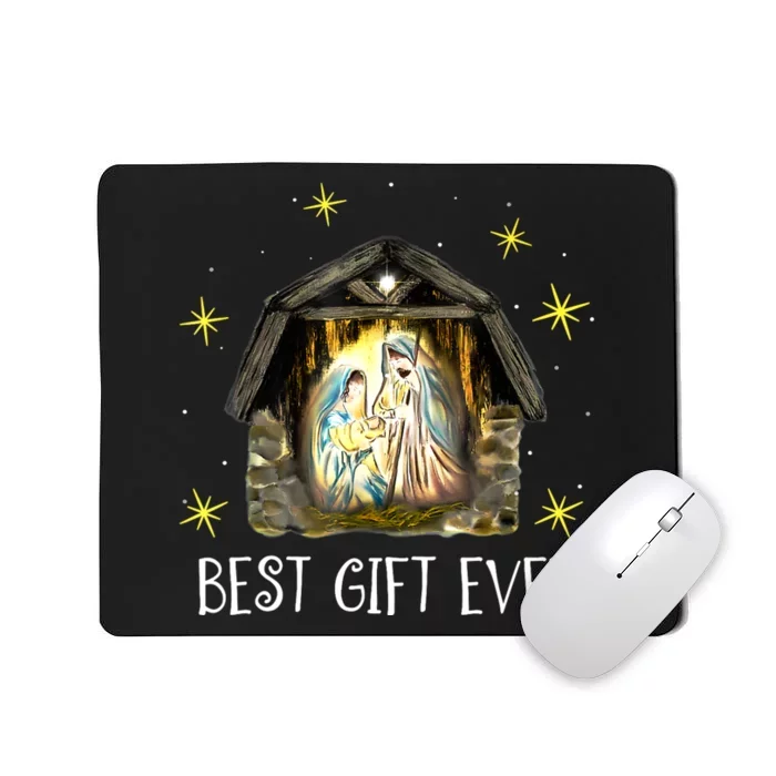 Best Ever Christmas Cool Jesus Nativity Scene Christian Mousepad