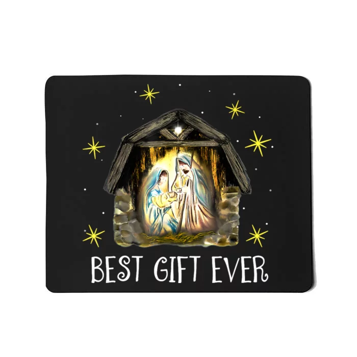 Best Ever Christmas Cool Jesus Nativity Scene Christian Mousepad