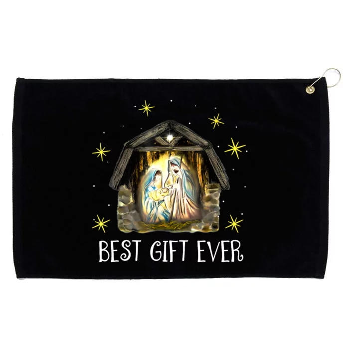 Best Ever Christmas Cool Jesus Nativity Scene Christian Grommeted Golf Towel