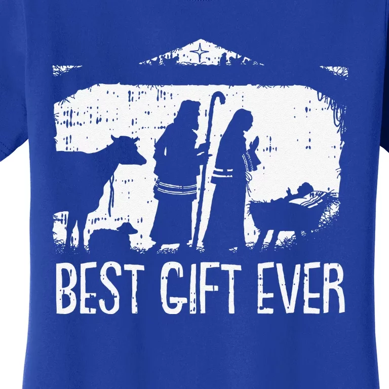 Best Ever Christmas Cool Jesus Nativity Scene Christian Women's T-Shirt