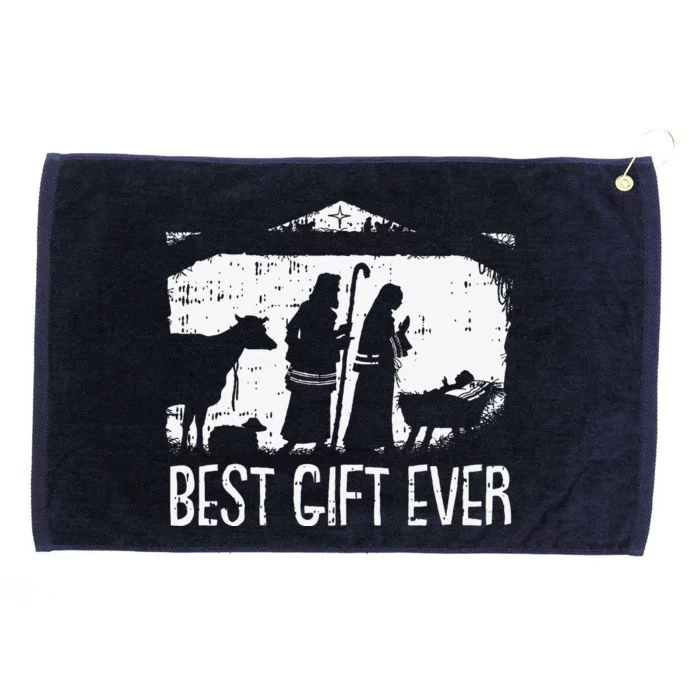 Best Ever Christmas Cool Jesus Nativity Scene Christian Grommeted Golf Towel