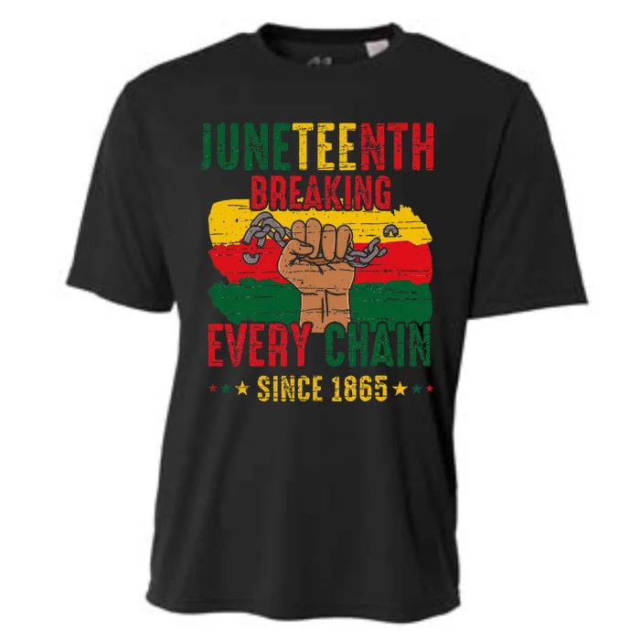 Breaking Every Chain Since 1865 Juneteenth Freedom Cooling Performance Crew T-Shirt