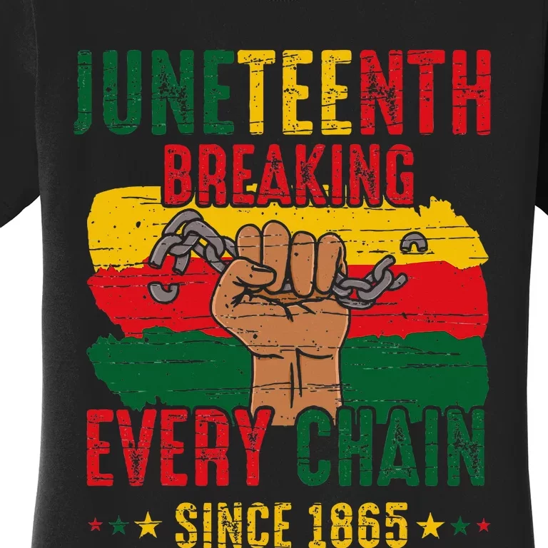 Breaking Every Chain Since 1865 Juneteenth Freedom Women's T-Shirt