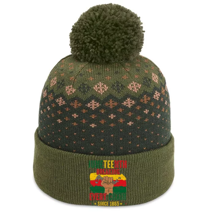 Breaking Every Chain Since 1865 Juneteenth Freedom The Baniff Cuffed Pom Beanie