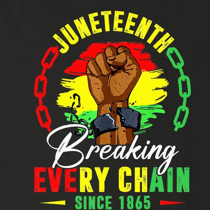 Breaking Every Chain Since 1865 Juneteenth Freedom Toddler Long Sleeve Shirt