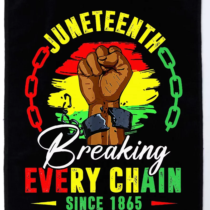 Breaking Every Chain Since 1865 Juneteenth Freedom Platinum Collection Golf Towel