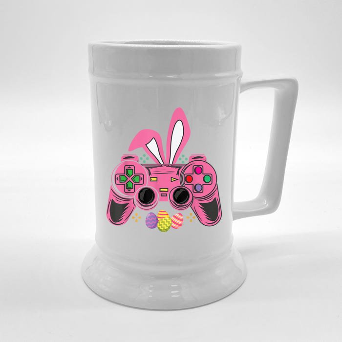 Bunny Eggs Costume Easter Day Gaming Video Game Front & Back Beer Stein