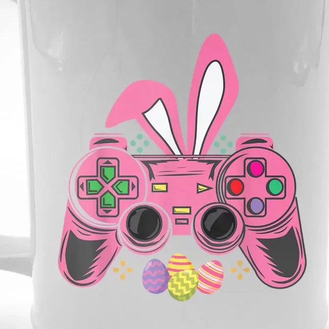 Bunny Eggs Costume Easter Day Gaming Video Game Front & Back Beer Stein