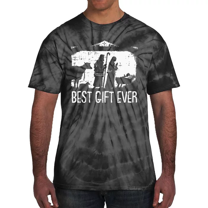 Best Ever Christmas Cool Jesus Nativity Scene Christian Tie-Dye T-Shirt