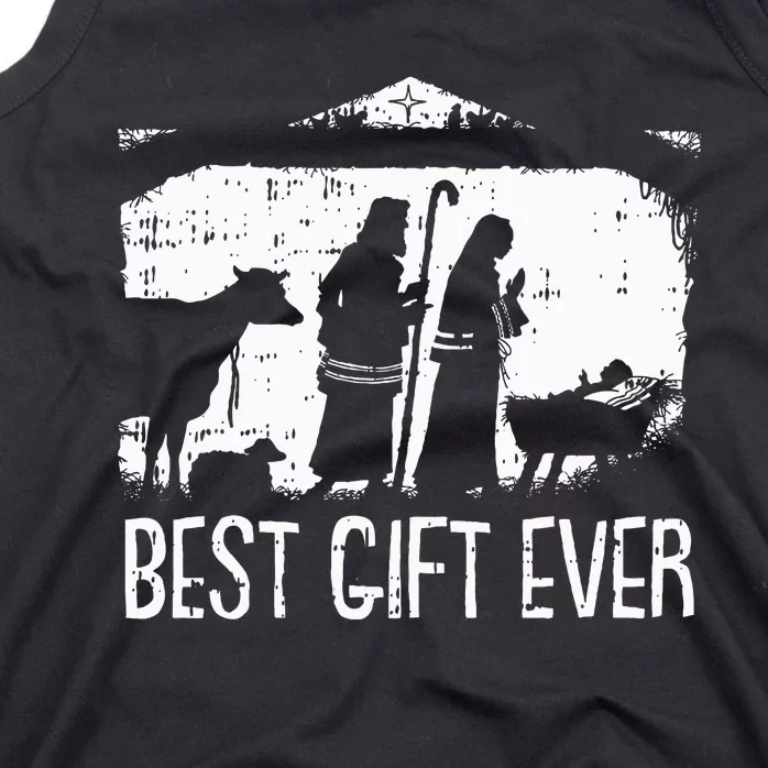 Best Ever Christmas Cool Jesus Nativity Scene Christian Tank Top