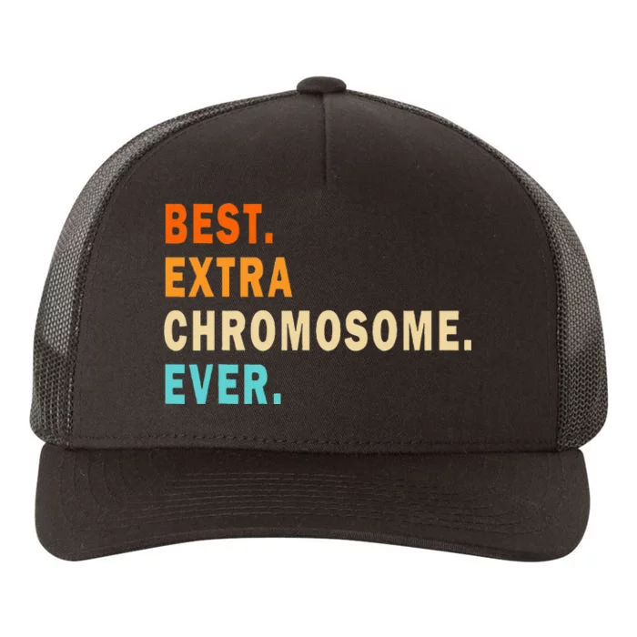 Best Extra Chromosome Ever Down Syndrome Awareness Vintage Yupoong Adult 5-Panel Trucker Hat