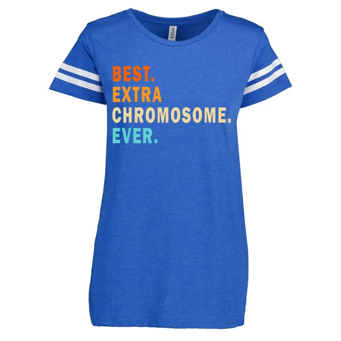 Best Extra Chromosome Ever Down Syndrome Awareness Vintage Enza Ladies Jersey Football T-Shirt