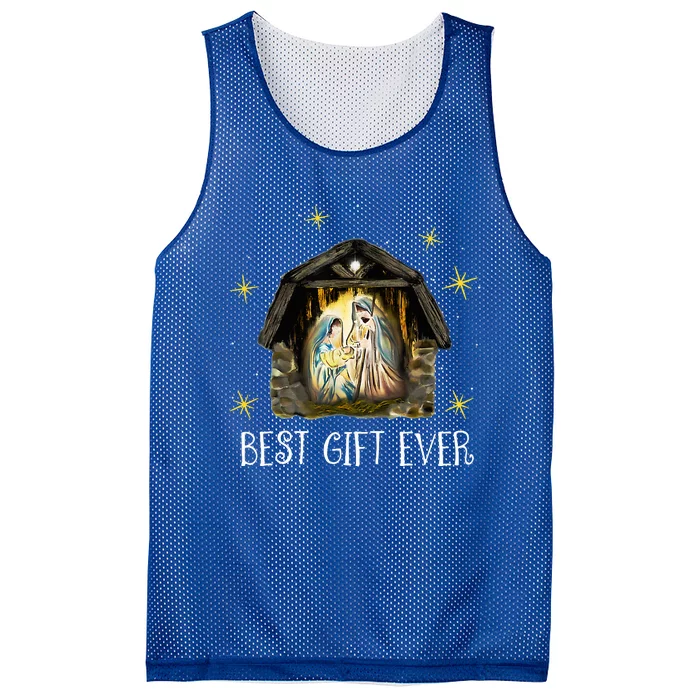 Best Ever Christmas Cool Jesus Nativity Scene Christian Mesh Reversible Basketball Jersey Tank