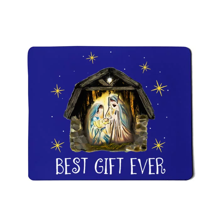 Best Ever Christmas Cool Jesus Nativity Scene Christian Mousepad