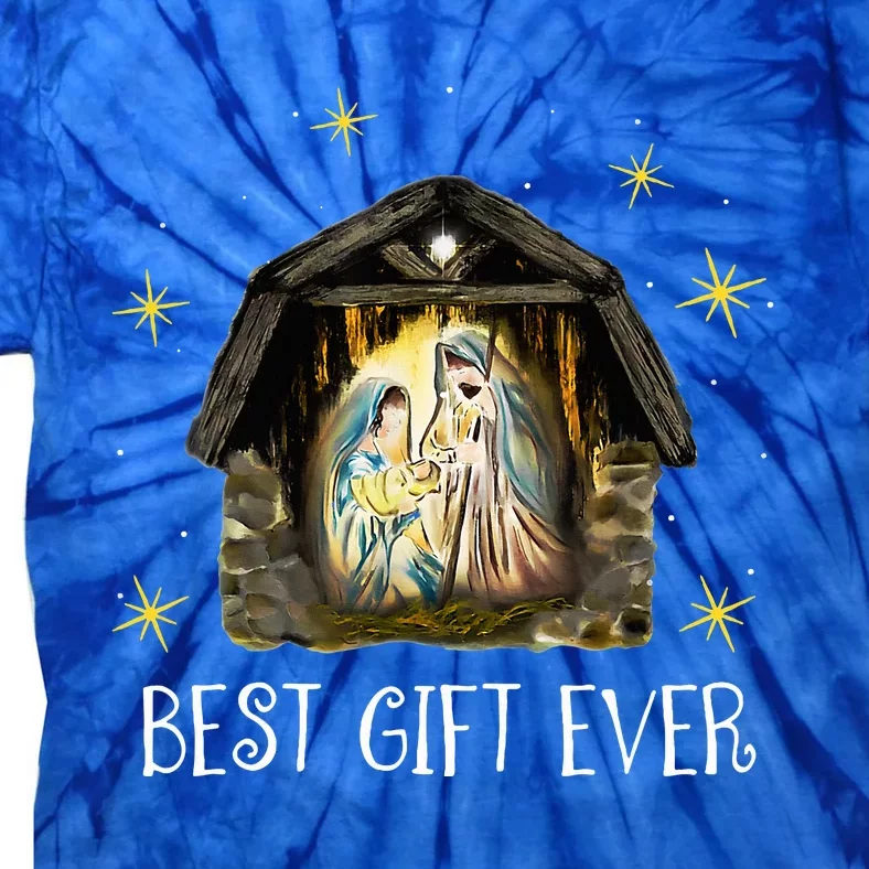 Best Ever Christmas Cool Jesus Nativity Scene Christian Tie-Dye T-Shirt