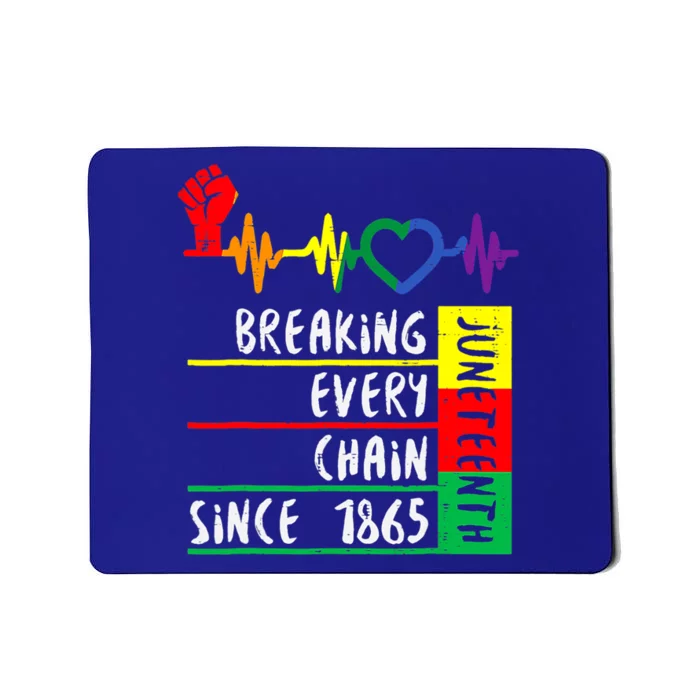 Breaking Every Chain Since 1865 Junenth Independence Day Cute Gift Mousepad