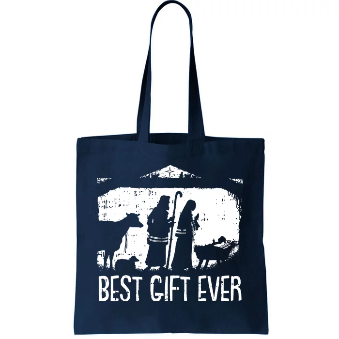 Best Ever Christmas Cool Jesus Nativity Scene Christian Tote Bag