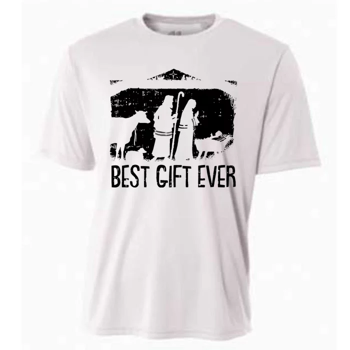 Best Ever Christmas Cool Jesus Nativity Scene Christian Cooling Performance Crew T-Shirt