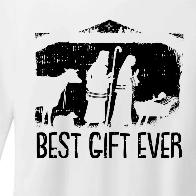 Best Ever Christmas Cool Jesus Nativity Scene Christian Womens CVC Long Sleeve Shirt