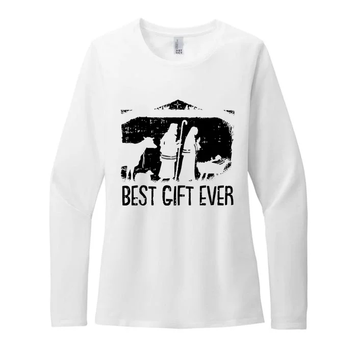 Best Ever Christmas Cool Jesus Nativity Scene Christian Womens CVC Long Sleeve Shirt