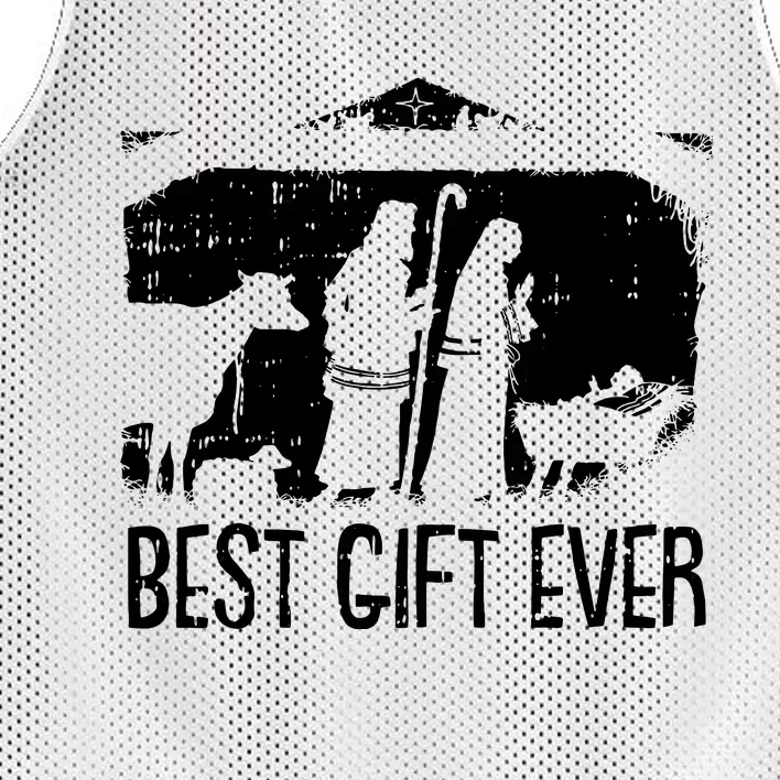 Best Ever Christmas Cool Jesus Nativity Scene Christian Mesh Reversible Basketball Jersey Tank