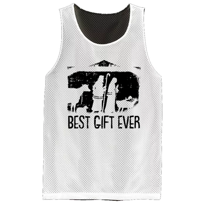 Best Ever Christmas Cool Jesus Nativity Scene Christian Mesh Reversible Basketball Jersey Tank