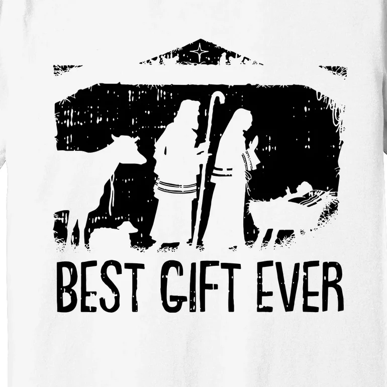 Best Ever Christmas Cool Jesus Nativity Scene Christian Premium T-Shirt